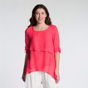 Women's Watermelon Layered Top